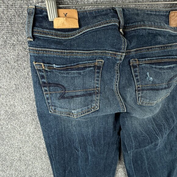 NWT American Eagle Jeans Women Kick Boot Cut Dark Wash Denim Stretch - Picture 12 of 16